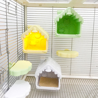 Vendre une nichoir en plastique pour perroquets, nichoir suspendu pour oiseaux, nichoir pour perroquets avec perchoir, abri pour oiseaux pour perroquets