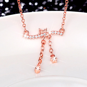 Collar con colgante de borla para mujer, elegante cadena de joyería para la clavícula - Product Image 4