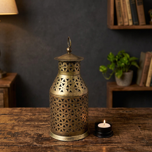 Linternas colgantes de metal de Estilo Vintage Soporte votivo para interiores y exteriores para fines decorativos de Navidad - Product Image 6
