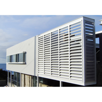 Panneau de persiennes en aluminium Clôture de fenêtre Volets de plantation Système de ventilation à ouverture fixe Brise-soleil Jalousie Aveugle en alliage d'aluminium