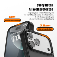 Tpu Pc dur antichoc mat peau étui de téléphone portable pour iPhone 17 17Pro 17 Air 17 Pro Max 16 15 14 13 12 11 série étui