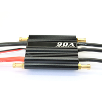 ESC programmable sans balais 90A 2-6S étanche, refroidi par eau, multifonctions, avec protection pour bateau RC
