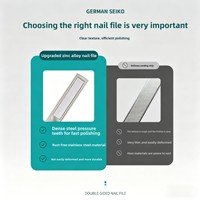 Nouvelle lime à ongles double face professionnelle pour le façonnage, le ponçage et le polissage des ongles ; Modèle multifacettes MC036 pour le soin des ongles
