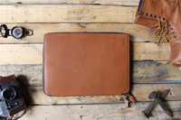 Porte-documents en cuir Crazy Horse vintage, organiseur professionnel pour affaires avec fermeture éclair, fabrication OEM&ODM, marque fabriquée en Chine