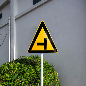 Caution Road Traffic Speed Control Aluminum Safety Board <strong>Triangle</strong> with Hi-vis <strong>Reflective</strong> Direction <strong>Sign</strong> - Product Image 1