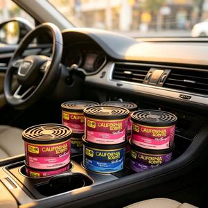 Le meilleur purificateur d'air naturel à évaporation solide anti-déversement de <span class=keywords><strong>California</strong></span> <span class=keywords><strong>Car</strong></span> Scent, en boîte métallique, parfum vanille Monterey, longue durée - Product Image 1