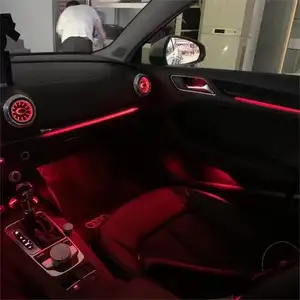 Luz ambiente LED decorativa para Audi A3 S3 V8, tira de luz para controle de tela, saída de ar da turbina