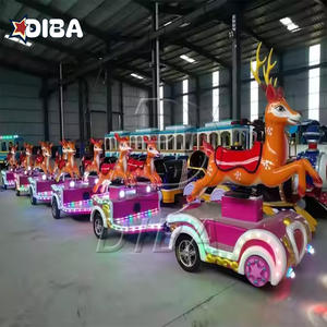 Train sans rails pour enfants, ensemble de train électrique pour intérieur/extérieur, manège de Noël avec motif de <span class=keywords><strong>rennes</strong></span> - Product Image 4