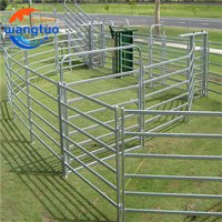 Panneaux d'élevage de haute qualité 12ft 16ft, panneaux ovales galvanisés pour bovins, clôture pour moutons et chevaux et portails de 6ft de haut pour cour