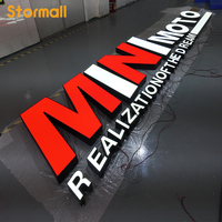 Effets d'éclairage pour panneaux LED, lettres 3D en relief avec signalétique professionnelle personnalisée pour la publicité commerciale en extérieur