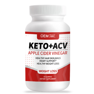 Private Label KETO Appelazijn Gummies Natuurlijke ACV Afvalpillen Gezondheidssupplement - Product Image 1