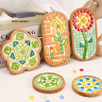Kit de mosaïque DIY pour sous-verres – Activité créative ludique parent-enfant pour enfants – Activité artisanale faite à la main pour la maternelle – Kits de mosaïque pour la fête des Mères et les enfants