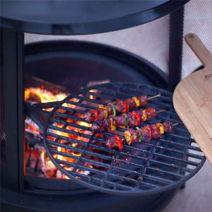 Ur-Health Stufa Rotonda da Esterno con Camino per Barbecue <span class=keywords><strong>e</strong></span> Riscaldamento, per Carbone <span class=keywords><strong>e</strong></span> Legna - Product Image 4