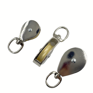 Сверхмощный поворотный канатный шкив, 1-1/4 "цинковый Отлитый никелированный шкив для продажи - Product Image 6