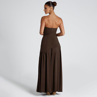 Vêtements en gros pour femmes, robe longue fendue, robe de soirée élégante pour femmes