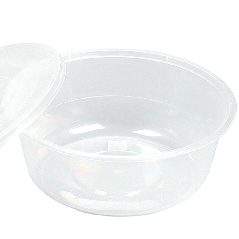 Круглые миски 650 мл/22 унции, пластиковые/ПП, оптовая продажа, одноразовые пищевые/суповые контейнеры для кейтеринга