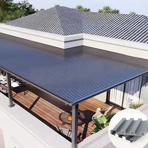 Precio al por mayor Aislamiento térmico y toldo <span class=keywords><strong>de</strong></span> aleación <span class=keywords><strong>de</strong></span> <span class=keywords><strong>aluminio</strong></span> impermeable con panel <span class=keywords><strong>de</strong></span> gran pared <span class=keywords><strong>para</strong></span> cubiertas <span class=keywords><strong>de</strong></span> patio al aire libre Pérgola - Product Image 2