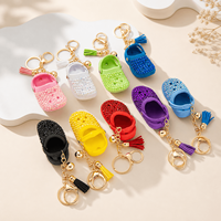 Mini porte-clés sabot en strass pour sac à dos, sac à main, joli cadeau pour femmes et filles
