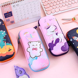 All'ingrosso <span class=keywords><strong>astuccio</strong></span> rosa di grande capacità per bambini ragazze carino 3D Cat PU EVA forniture per la scuola - Product Image 1