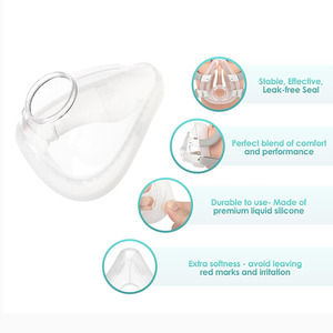 Snelle verzending 2 stuks medium siliconen volgelaatsmasker F20 kussen vervanging voor CPAP-masker F20 slaapaccessoires - Product Image 6