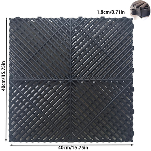 Hiện đại ngoài trời lồng vào nhau nhựa gạch lát sàn PP chất liệu có thể tháo rời Modular nhà để xe xe showroom sàn thiết kế đồ họa - Product Image 2