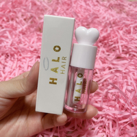 Emballage de tube de brillant à lèvres de 4 ml avec applicateur en forme de cœur incliné, bouchon à vis, couleur personnalisée, logo personnalisé