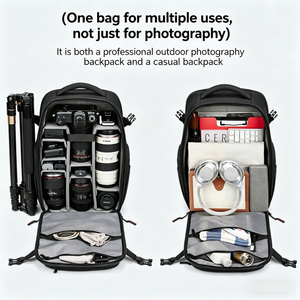 <span class=keywords><strong>Sac</strong></span> à dos de voyage multifonctionnel grande capacité tout-en-un pour appareil photo, <span class=keywords><strong>sac</strong></span> pour <span class=keywords><strong>photographe</strong></span>, compatible avec appareil photo reflex numérique et ordinateur portable 16 pouces - Product Image 5