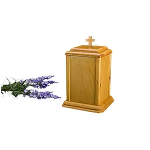 Wooden Urn For Cremation Ashes In Simple Style Made In China