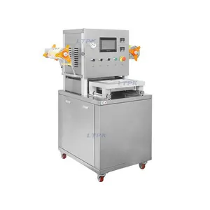 Automatic Vacuum Packing Machine Plastic Juice Lunch Box Food Vegetable Box Heating Sealing Machine For Small Business