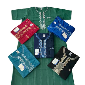 Ccy批发定制阿拉伯朱巴刺绣男士Thobe Al Haramain睡眠丝绸Thobe短袖摩洛哥Thobe - Product Image 4