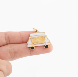 Gioielli Inspire in Acciaio Inossidabile Placcato Oro 18K PVD, Targa 'Just Married' per <span class=keywords><strong>Auto</strong></span> - Product Image 4