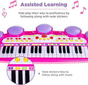 Jouets d'apprentissage musical de charge pour enfants clavier électrique pour enfants <span class=keywords><strong>piano</strong></span> jouet bigfun et micro pour bébé avec jouets lumineux - Product Image 5