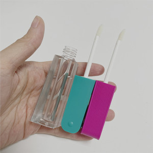 Tubes de rouge à lèvres <span class=keywords><strong>rose</strong></span> en forme d'éventail, pièces, emballage personnalisé de brillant à lèvres liquide - Product Image 4