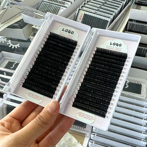 कस्टम सॉफ्ट मैट ब्लैक लैश एक्सटेंशन थोक व्यक्तिगत मात्रा कश्मीरी लाइश एक्सटेंशन की आपूर्ति करता है - Product Image 3