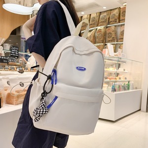 Ins Japanese-style Harajuku Antique Girl's Schoolbag Women's Korean-style Simple Solid Color Student <b>Backpack</b> <b>Large</b> Capacity - Product Image 3