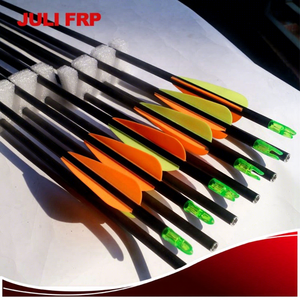 Flèches en carbone personnalisées pour tir à l'<span class=keywords><strong>arc</strong></span> composé sur cible, 31 pouces, rectitude 0.001, tiges de flèches en carbone, vente en gros usine - Product Image 1