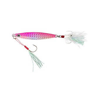 Leurre jig double hameçon 009, leurre de fond en plaque de fer pour pêche en mer, leurre spinner pour pêche en bord de mer - Product Image 1