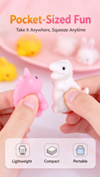 Jouet mollusque pour enfants, mini-animal en silicone Kawaii à remontée lente, anti-stress, doux, à pincer, pour les doigts