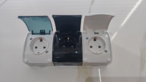 <span class=keywords><strong>Prise</strong></span> murale étanche à 3 sorties pour grossiste en électricité, <span class=keywords><strong>prise</strong></span> française IP54 ABS 250V - Product Image 3