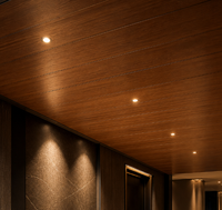 Revêtement PVC moderne effet bois cerisier brillant, insonorisant, imperméable, ignifuge, multi-usages pour usage commercial et domestique