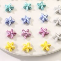 Henan zeester-vormige keramische kralen, veelkleurig, platte bodem, losse kralen, gaten, handgemaakt, doe-het-zelf kettingen, armbanden, kleine accessoires