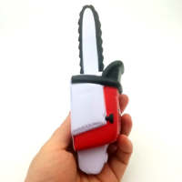 Clé à couteau en mousse PU avec logo personnalisé Jouets anti-stress Marteau à marteau Couteau anti-stress Tronçonneuse Clé pour scie à chaîne Balle anti-stress