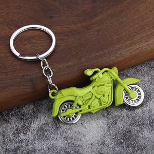 Grande portachiavi ruota moto girevole Vintage e alla moda colorato portachiavi bici portachiavi in metallo moschettone cartone animato e stile Vintage - Product Image 6