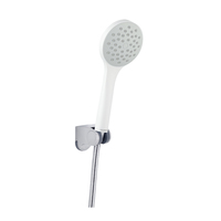Pomme de douche à main haute pression, salle de bains en plastique blanc à fonction unique bon marché