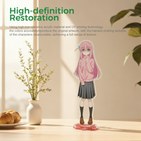 Support de Présentation en Acrylique Transparent pour Figurines d'Anime et Jouets de Designer, Présentoir de Bureau pour Objets de Collection, Vente en Gros OEM Personnalisée