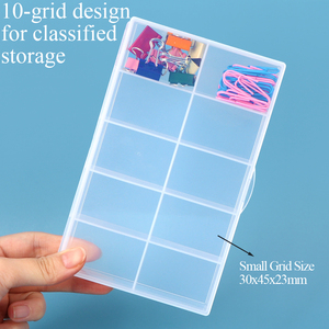 SUNSHING 10 Compartment Transparent Plastic <b>Storage</b> <b>Box</b> <b>Small</b> Parts Assortment Case for Buttons Screws Tackle Fishing Pill - Product Image 5