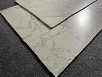 Carrelage de sol intérieur en porcelaine mate douce 750x1500mm 10mm d'épaisseur, résistant aux acides, antidérapant, aspect marbre moderne pour villa et supermarché