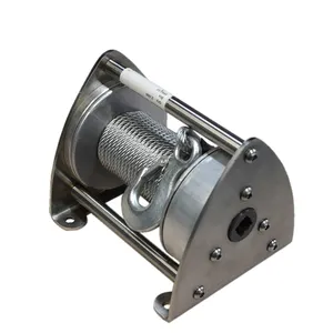Small Hand Crank Winch Stainless Steel Traction Lifting Winch 0.2 Tons 0.5 Tons 0.8 Tons Silent Double Speed Hand Crank Winch