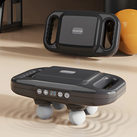 Pistolet fascial sans fil à forte puissance Machine de massage des jambes Vibrateur à six têtes Masseur de chaleur pour le bas du dos pour la circulation et la relaxation