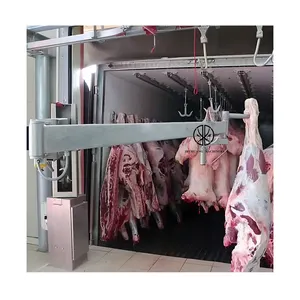 Tam otomasyon hayvancılık koyun eti domuz mezbaha ekipmanları sığır Abattoir makineleri için karkas et yükleme kolu